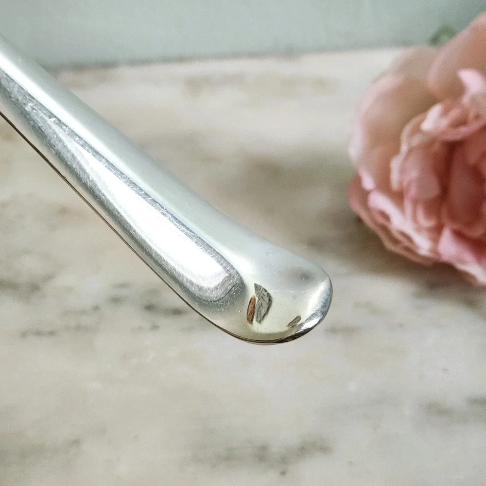Vintage‎ Gerity Silver Plate Serving Spoon Reproduction 1740 Elegant Dinnerware